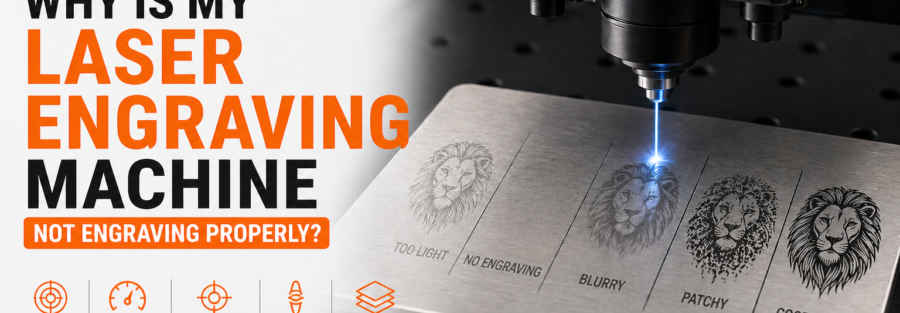 Why is my laser engraving machine not engraving properl