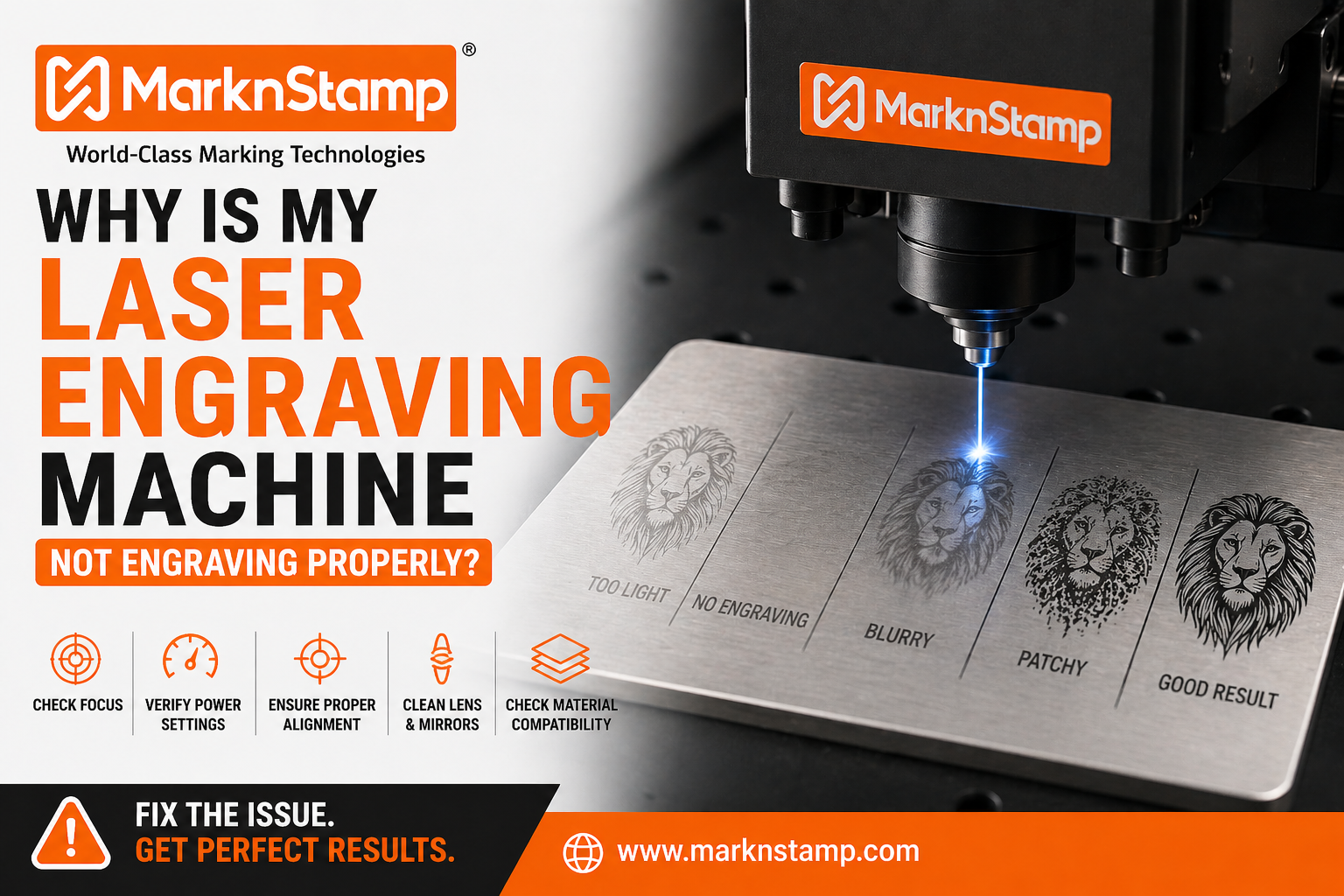 Why is my laser engraving machine not engraving properl